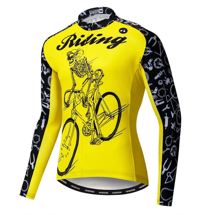 Riding Bicycle Jersey Long Sleeve Cycling Jersey - Blue Force Sports