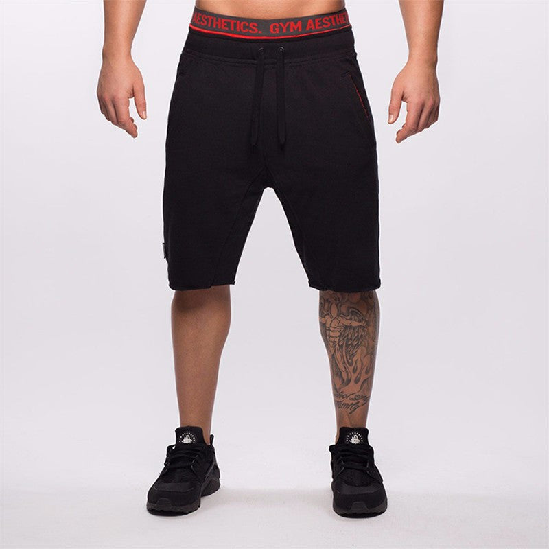 Muscle fitness Summer Shorts brothers Dr. sports pants five running training pants one generation - Blue Force Sports