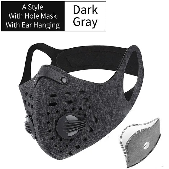 Reusable Cycling Face Cover with Filter Options