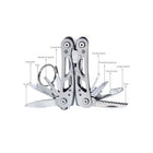 Compact Outdoor Multitool Folding Survival Knife & Pliers