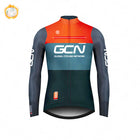 GCN Fleece Long Sleeve Cycling Jersey Cycling Jersey Running Winter New Series - Blue Force Sports