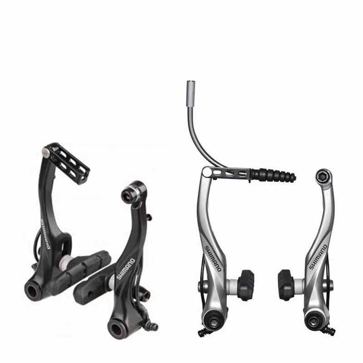 A Pair Of Folding Mountain Flat Handlebar Brakes - Blue Force Sports