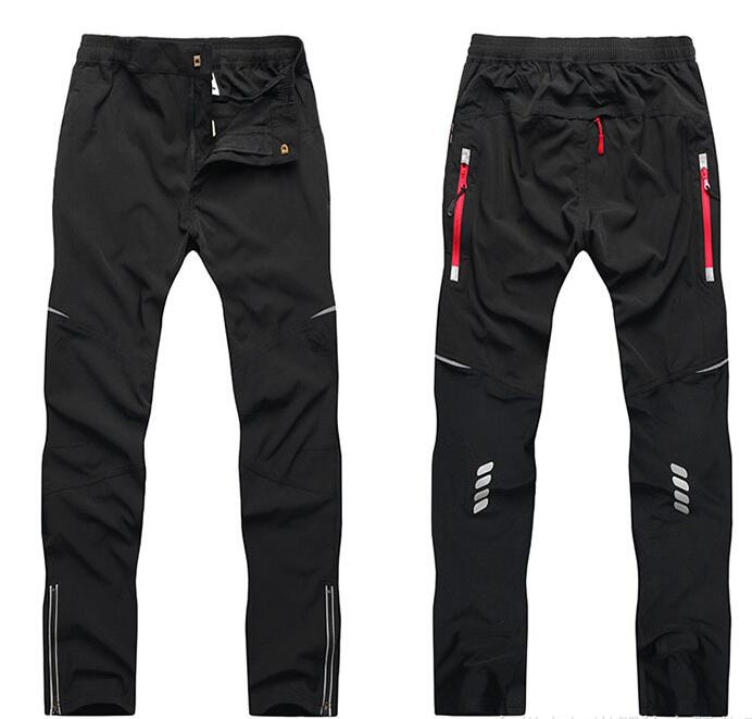 Summer Men's Trousers for Outdoor Cycling - Moisture-Wicking and Comfortable with Reflective Strip - Blue Force Sports