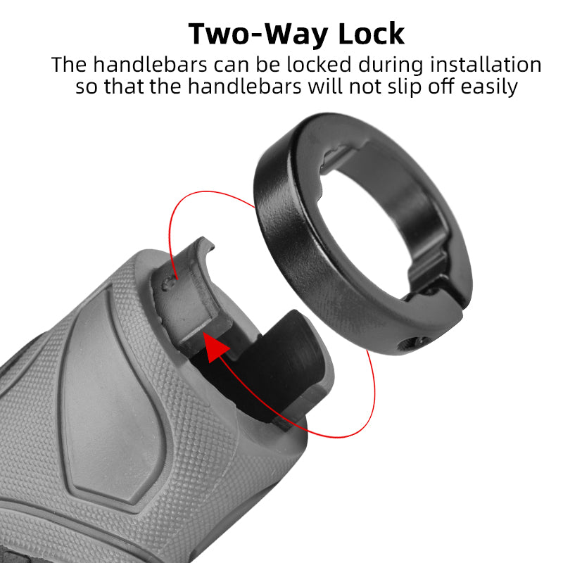 Stoßdämpfende Double Lock Fahrradgriffe für MTB und Rennrad