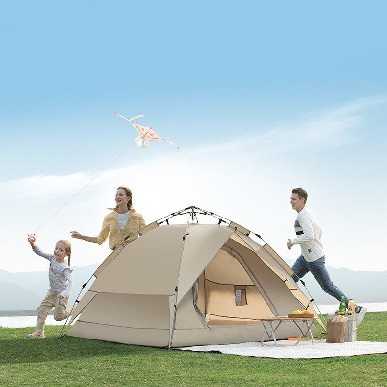 Outdoor Fully Automatic Pop Open Camping Sunscreen Rain Easy Storage Folding Tent - Blue Force Sports