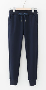 Cashmere casual pants 2021 autumn and winter new style, simple and easy to add loose trousers and warm pants Haren pants - Blue Force Sports