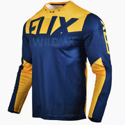 Short Sleeved Cycling Jersey Suit Summer Road Bike Cycling Shirt Mens Breathable - Blue Force Sports