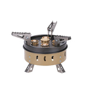 Portable Windproof Camping Cookout Gas Stove Holder Set - Blue Force Sports