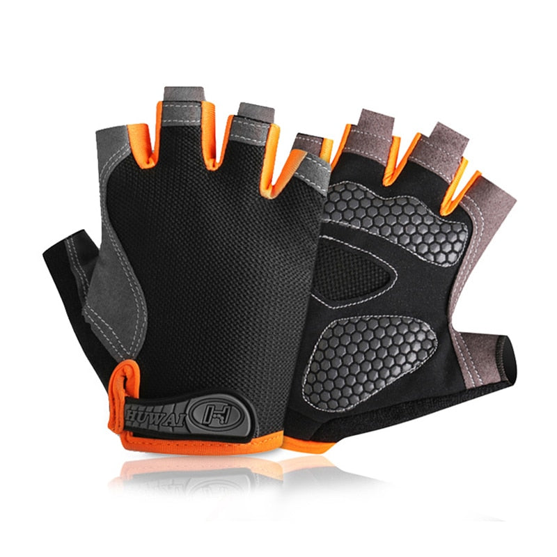 Atmungsaktive Halbfinger-Fahrradhandschuhe für Unisex
