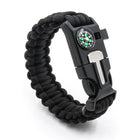 Emergency Paracord Bracelets, Survival Bracelet With Embedded Compass Whistle Survival Fire Starter Scraper Accessories, Suit For Hiking, Camping, Fishing And Hunting - Blue Force Sports