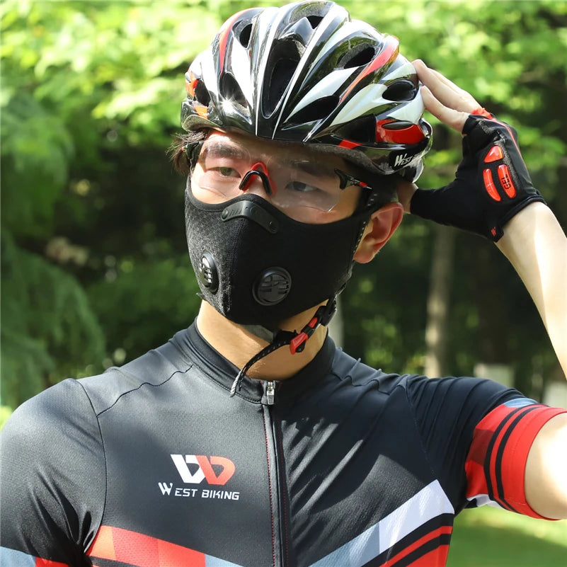 Reusable Cycling Face Cover with Filter Options
