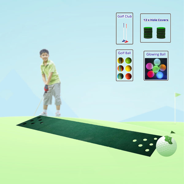 Golf Putting 12 Hole Green Practice Device - Blue Force Sports