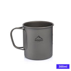 Campingbecher aus Titan mit Deckel