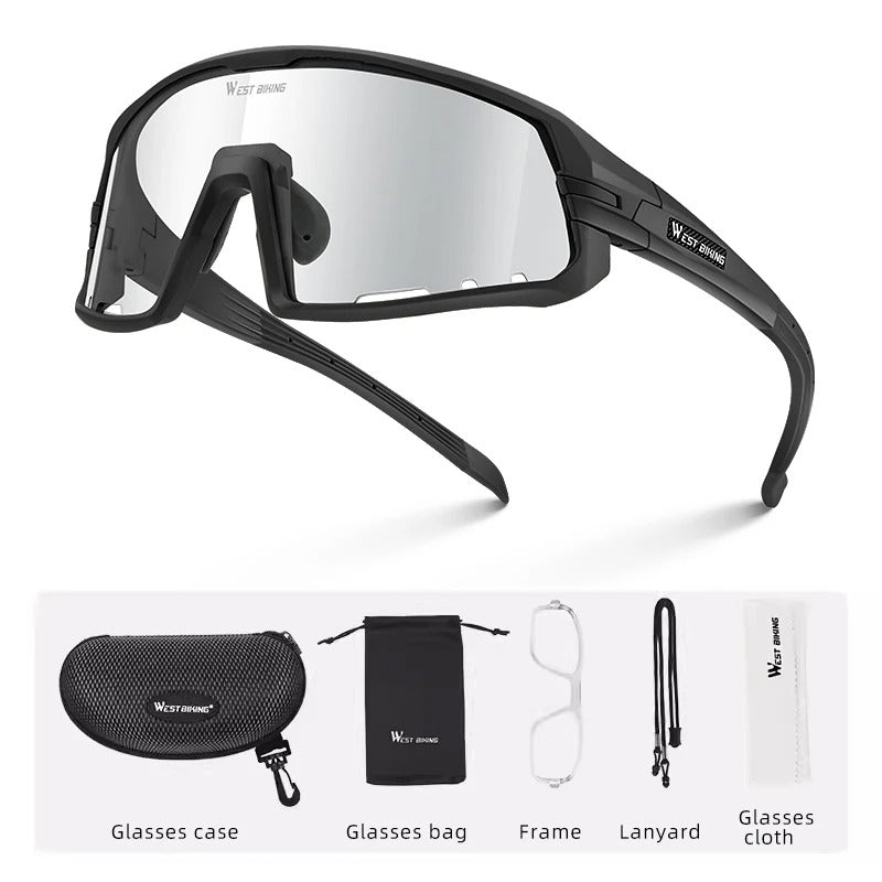 Photochrome Fahrradsonnenbrille