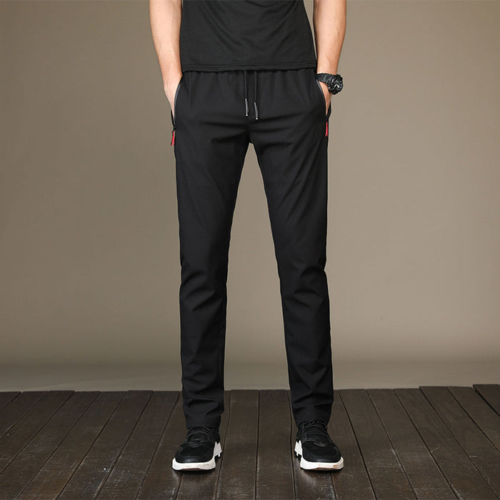 2021 autumn and winter men's casual pants young Korean version of the Korean version of the body and small feet pants student movement pencil pants tide - Blue Force Sports