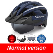 Driving helmet LED USB rechargeable bicycle helmet - Blue Force Sports