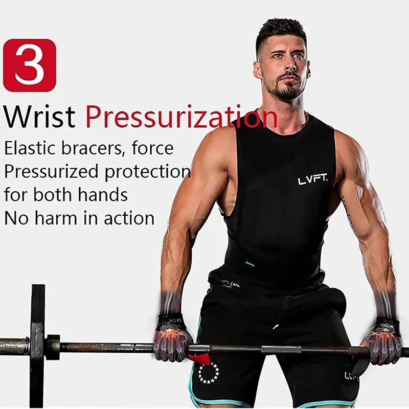 Verstellbare, rutschfeste Gewichtheber-Handgelenkbänder für Fitnessstudio und Fitness