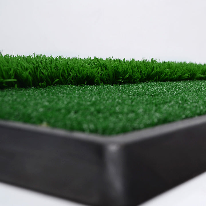 Turf Practice Mat For Driving Hitting Chipping Artificial Grass Backyard - Blue Force Sports