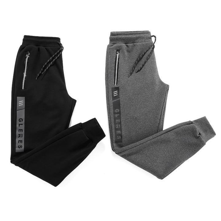 The new winter Korean youth Haren feet pants men sports pants pants men's casual pants. The trend of health - Blue Force Sports