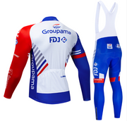 Fleece Jersey Winter Warm Long-sleeved Jersey Team Uniform - Blue Force Sports