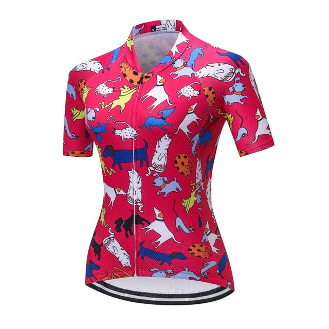 Women Cycling Jersey Shirt - Blue Force Sports