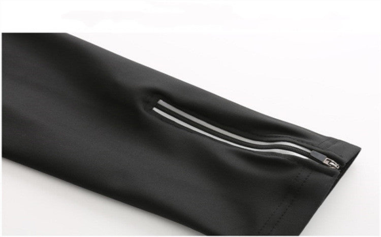 Pure Black Breathable Reflective Cycling Pants - Blue Force Sports