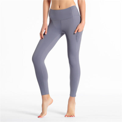 Printed stretch yoga trousers sweatpants - Blue Force Sports