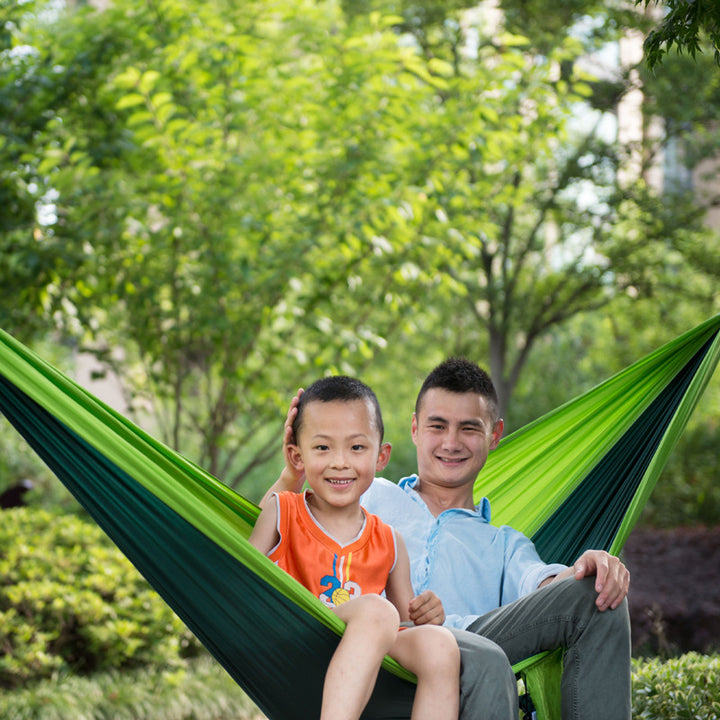 300*200cm  Portable Nylon Parachute Outdoor Double Hammock - Blue Force Sports