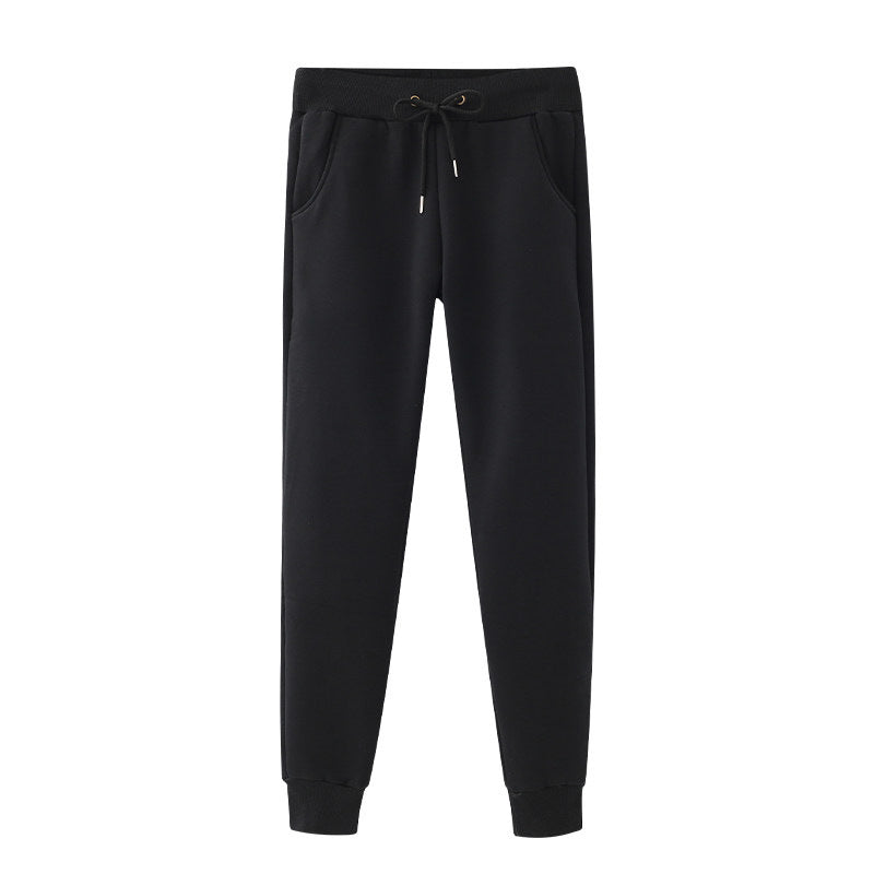 Cashmere casual pants 2021 autumn and winter new style, simple and easy to add loose trousers and warm pants Haren pants - Blue Force Sports
