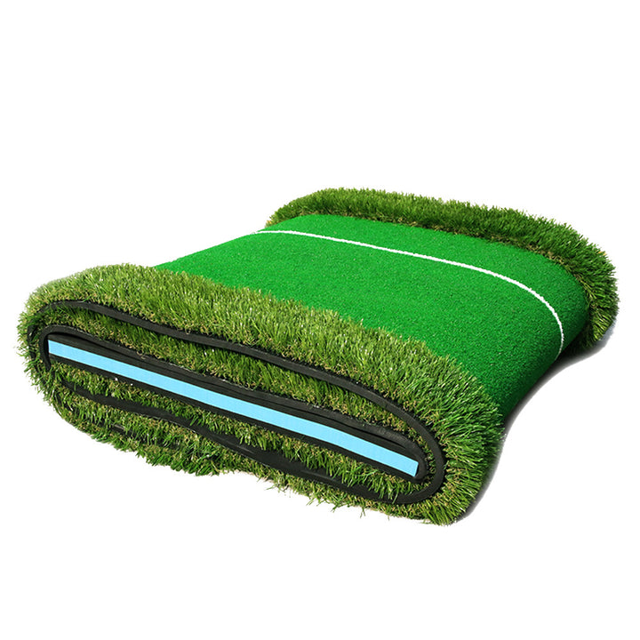 Indoor golf set putter trainer office green track practice blanket - Blue Force Sports