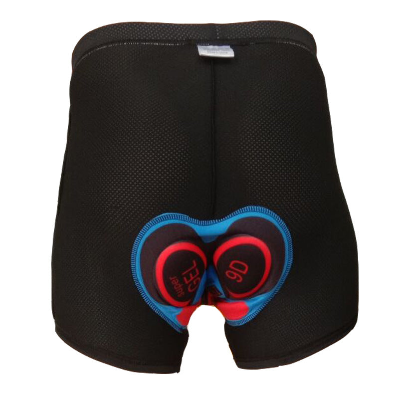 New Cycling Printing Silicone Shorts Wear Underpants - Blue Force Sports