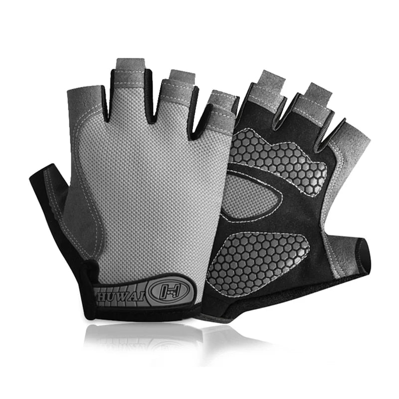 Atmungsaktive Halbfinger-Fahrradhandschuhe für Unisex