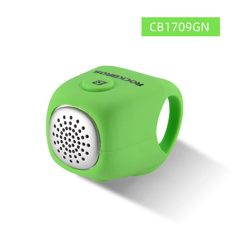 Timbre de bicicleta eléctrico con bocina de 110 dB y anillo de manillar resistente a la lluvia