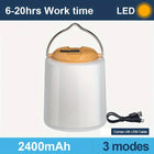 Wiederaufladbare LED-Campinglaterne mit Haken
