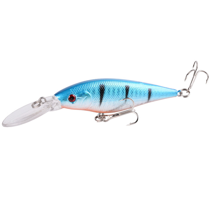 Minnow Fishing Lure 11cm 10g Floating Hard Wobbler Bait - Blue Force Sports