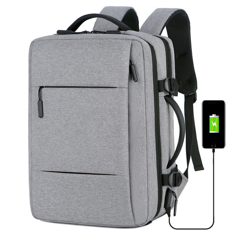 Klassischer erweiterbarer Reiserucksack mit USB-Ladeanschluss