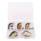 5 stücke Mini Bass Angeln Köder Set 3cm Topwater Crankbait Wobbler für Hecht