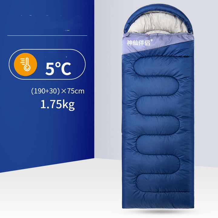 Outdoor Camping Portable Warm Trip Sleeping Bag - Blue Force Sports