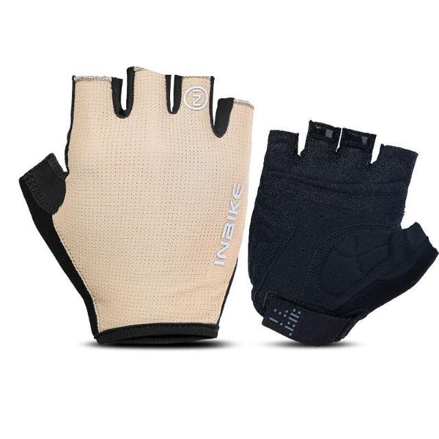 Stoßfeste Fahrradhandschuhe mit Gelpolster und Halbfinger