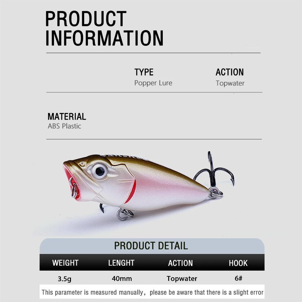 Mini Popper Fishing Lure for Topwater Action – Blue Force Sports