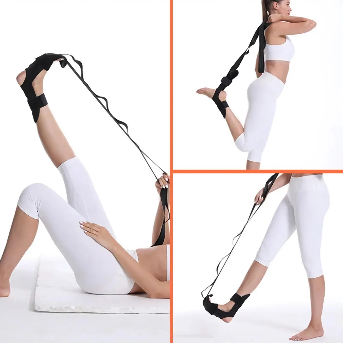 Hochfester Multi-Loop-Yoga-Stretchgurt für die Physiotherapie