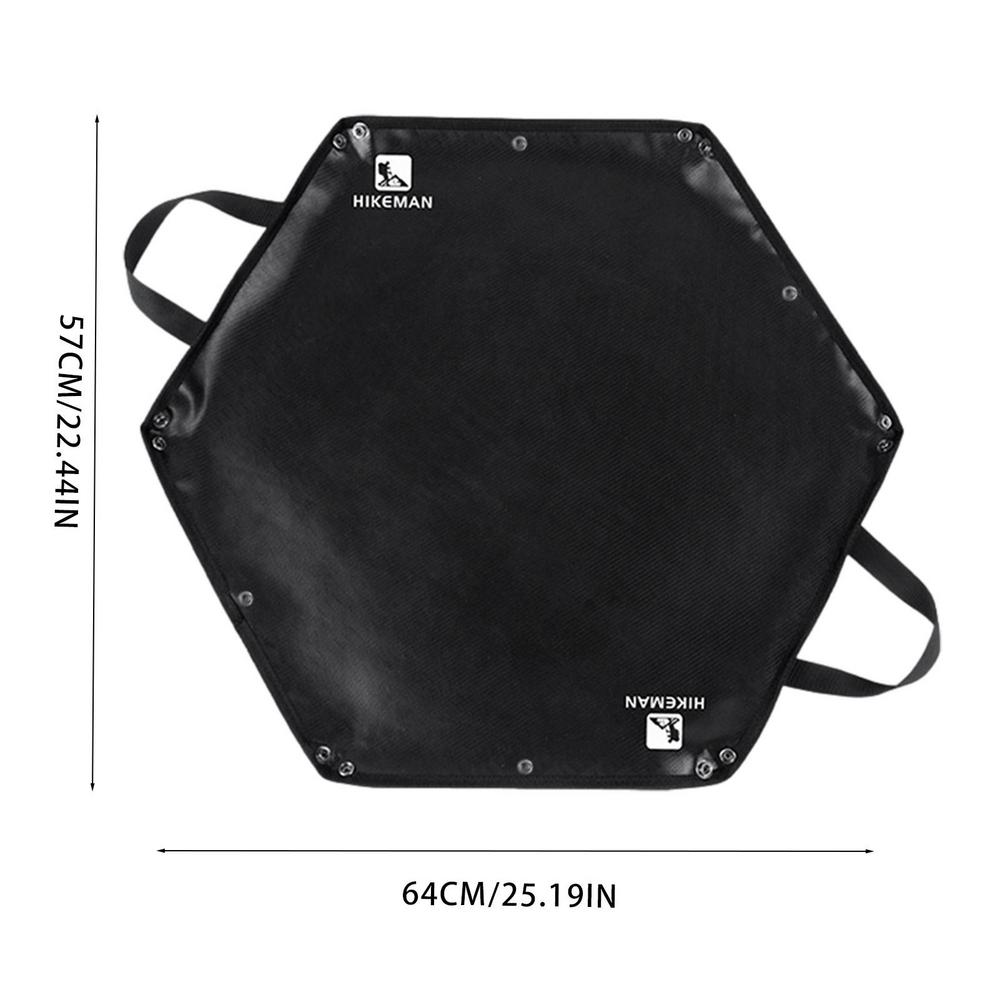 Esterilla hexagonal ignífuga para camping