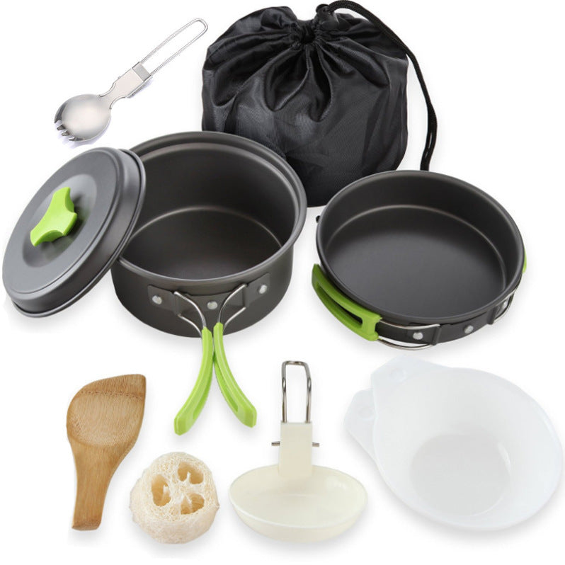 Outdoor cookware 1-2 people camping cookware set - Blue Force Sports