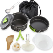 Outdoor cookware 1-2 people camping cookware set - Blue Force Sports