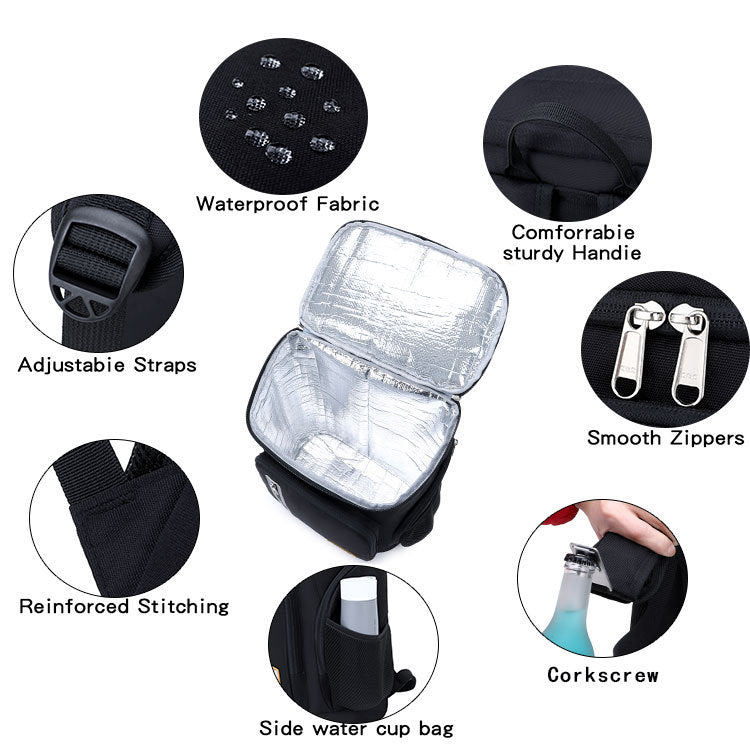 Outdoor Picnic Bag Ice Pack Aluminum Foil Fresh-keeping Bag - Blue Force Sports