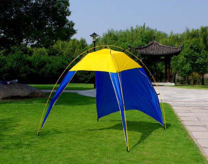 Camping Tent Sunshade Waterproof Tent Outdoor Canopy Beach Shelter Sunscreen Tent For Camping Hiking Fishing Bearing 5-8 People - Blue Force Sports