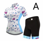 Short-Sleeved Bib Cycling Clothes Suit Bicycle Moisture Wicking Outdoor Clothes - Blue Force Sports