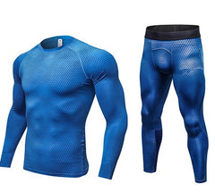 Compression Cool Dry Sports Tights - Blue Force Sports
