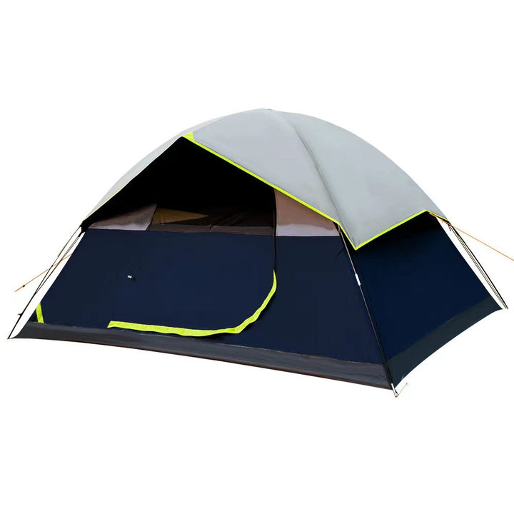 4 Person Black Coated Darkroom Tent For Camping Family Backpacking Tents - Blue Force Sports