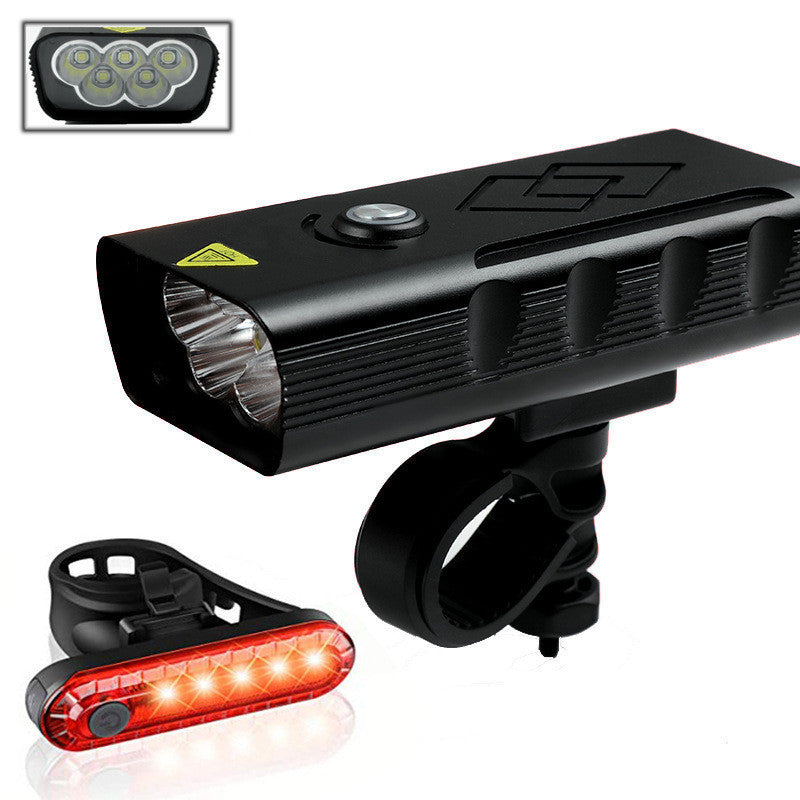 Bicycle LED Built-in Battery USB Charging Front Light - Blue Force Sports
